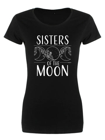 Sisters Of The Moon Ladies Black Merch T-Shirt